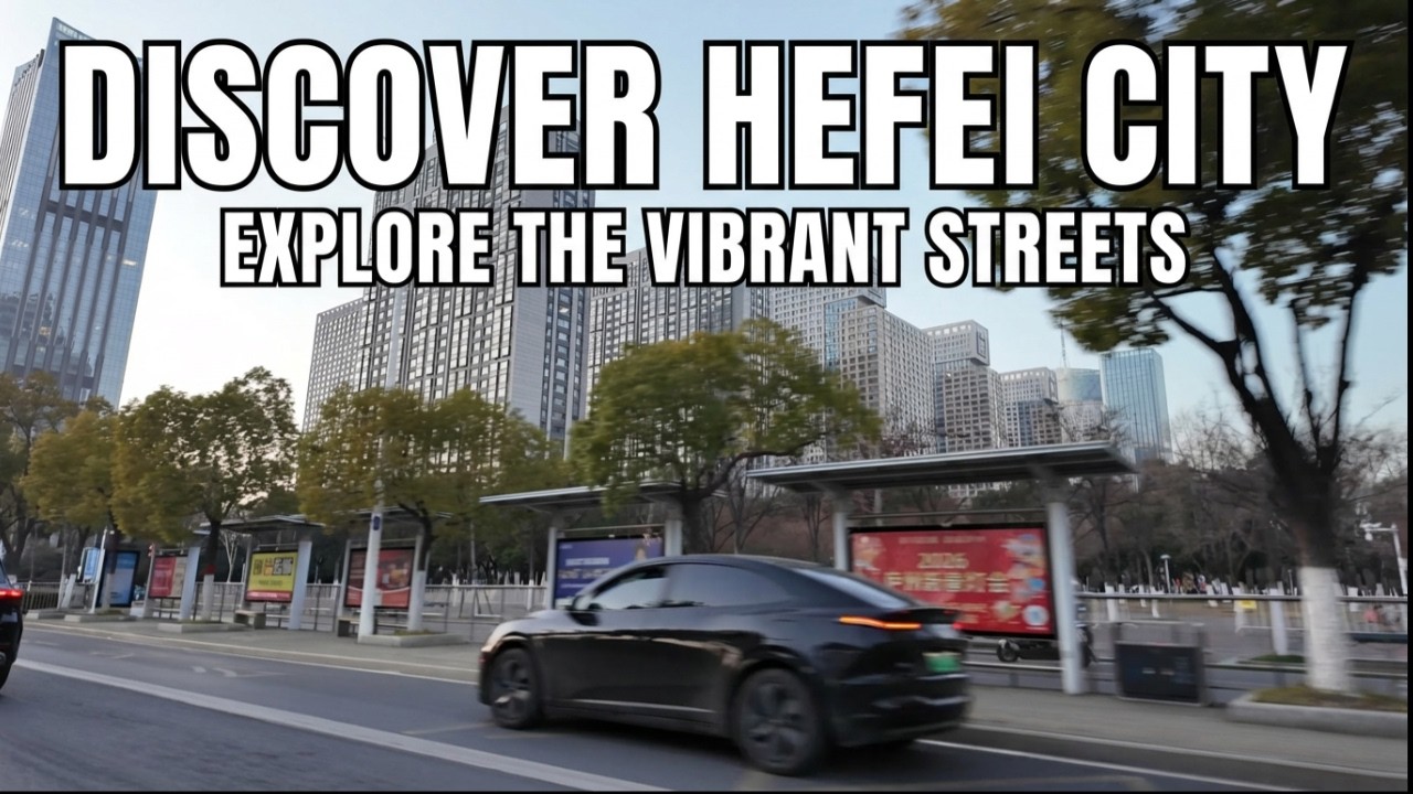 Hefei City, Anhui Province, China in 4K
