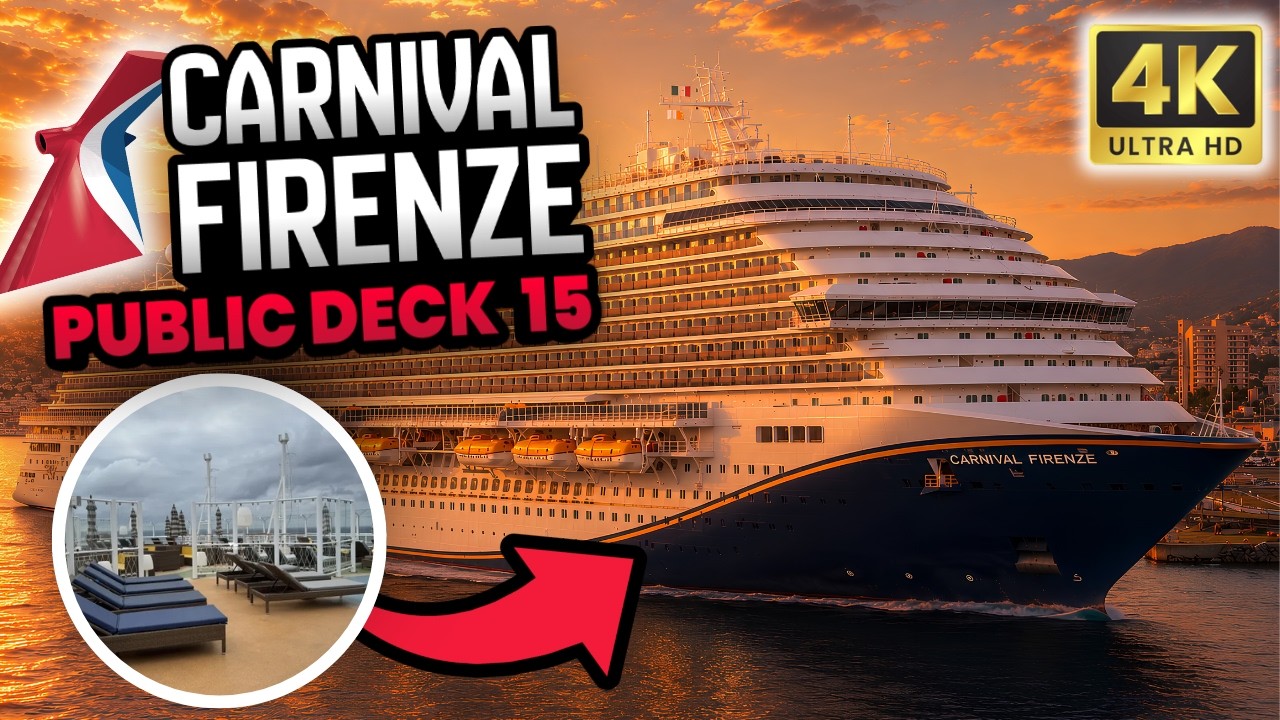 Carnival Firenze Public Deck 15 | Tall Man's Cruise Adventures