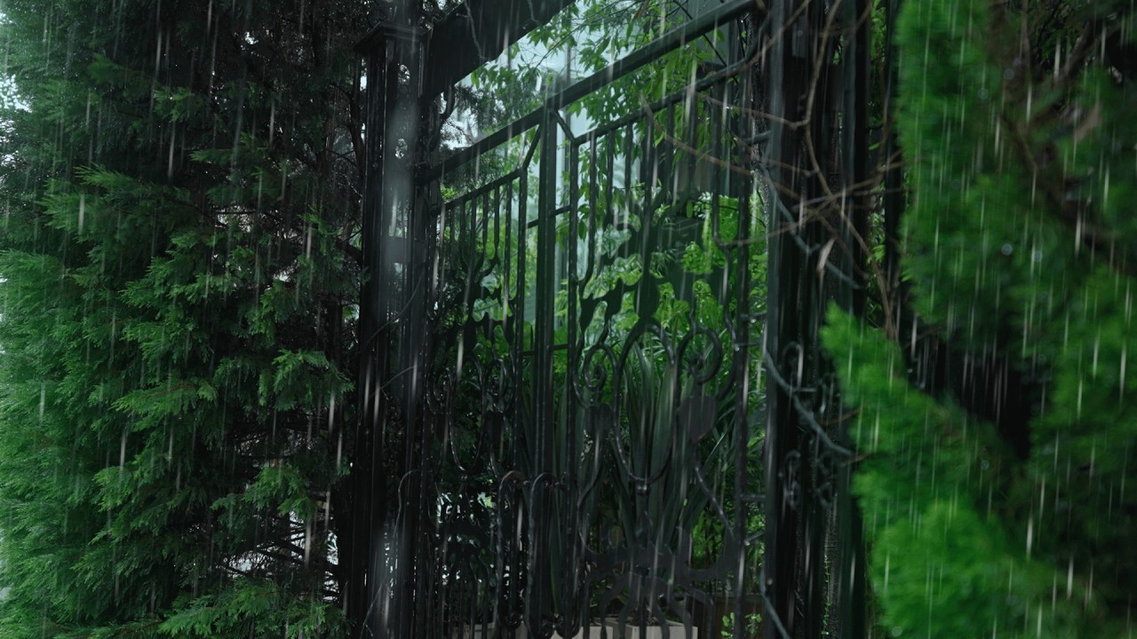 Heavy Rain on Leaves 48 Hours - SLEEP FAST Rain Sounds