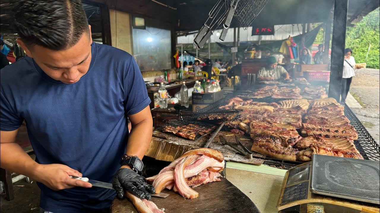 PANGGANG BABI PALING TERLARIS & FAMOUS ( SINALAU BAKAS ) DI HIMBAAN BONGOL TAMPARULI,SABAH… //