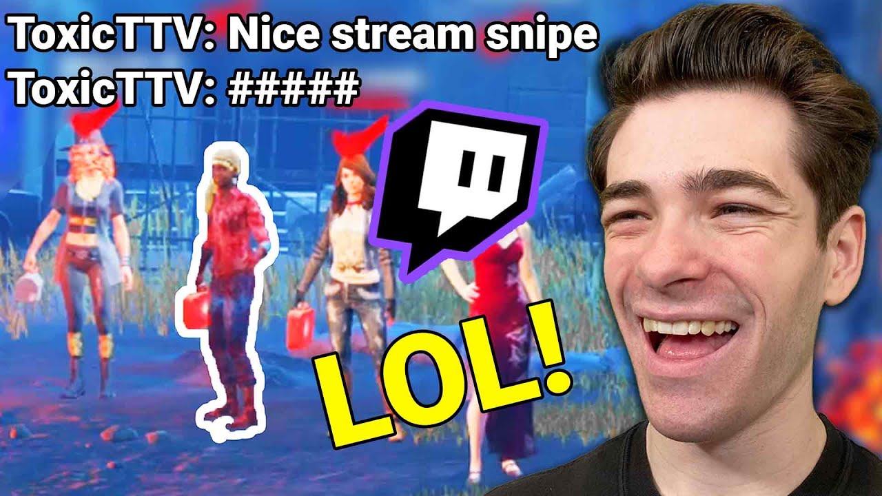Toxic TTV RAGES and thought I was stream sniping!