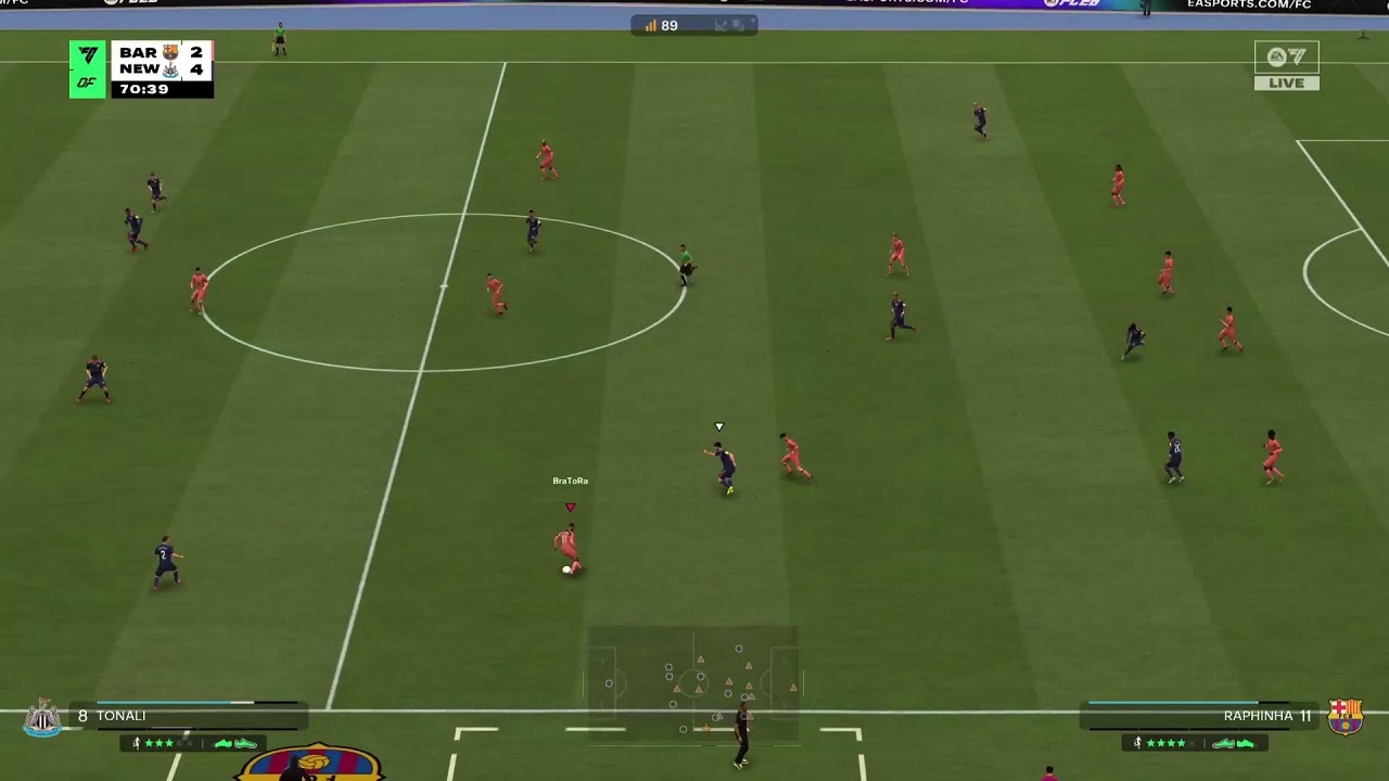 Barca vs Newcastle