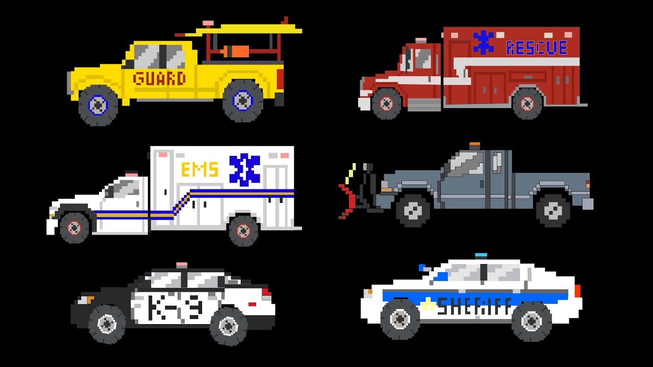 Emergency Vehicles for Kids 🚑🚒🚔 | Learn About Police Cars, Fire Trucks & Ambulances