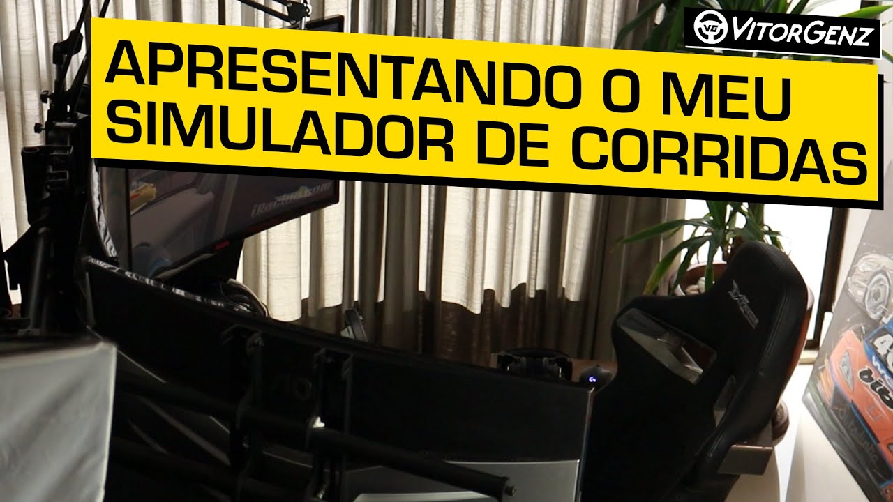 Como montei o setup do meu simulador de corridas profissional!