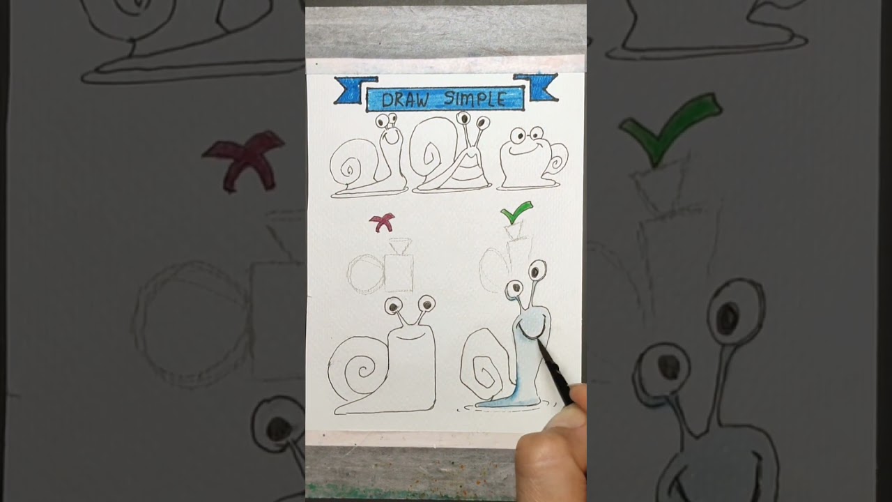 How to draw Snail and how not to 