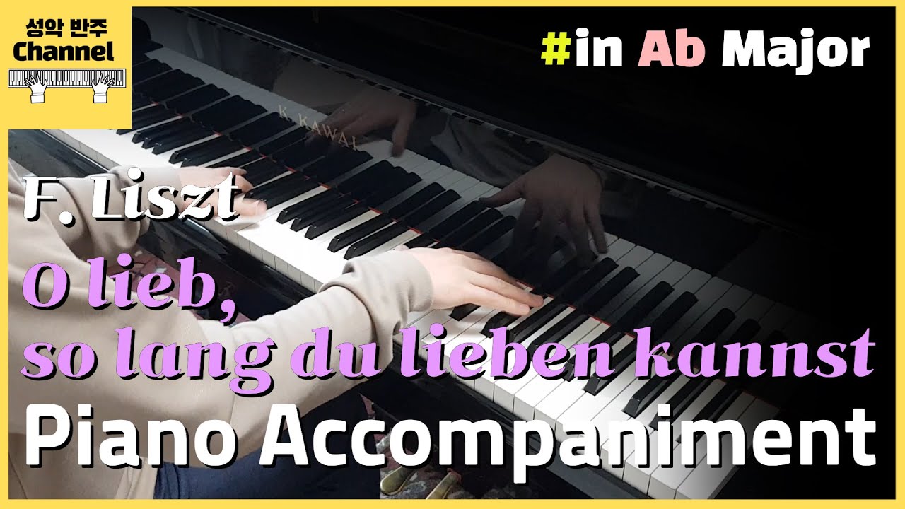 F. Liszt - O lieb, so lang du lieben kannst (Piano Accompaniment) (Karaoke) (Piano 반주)
