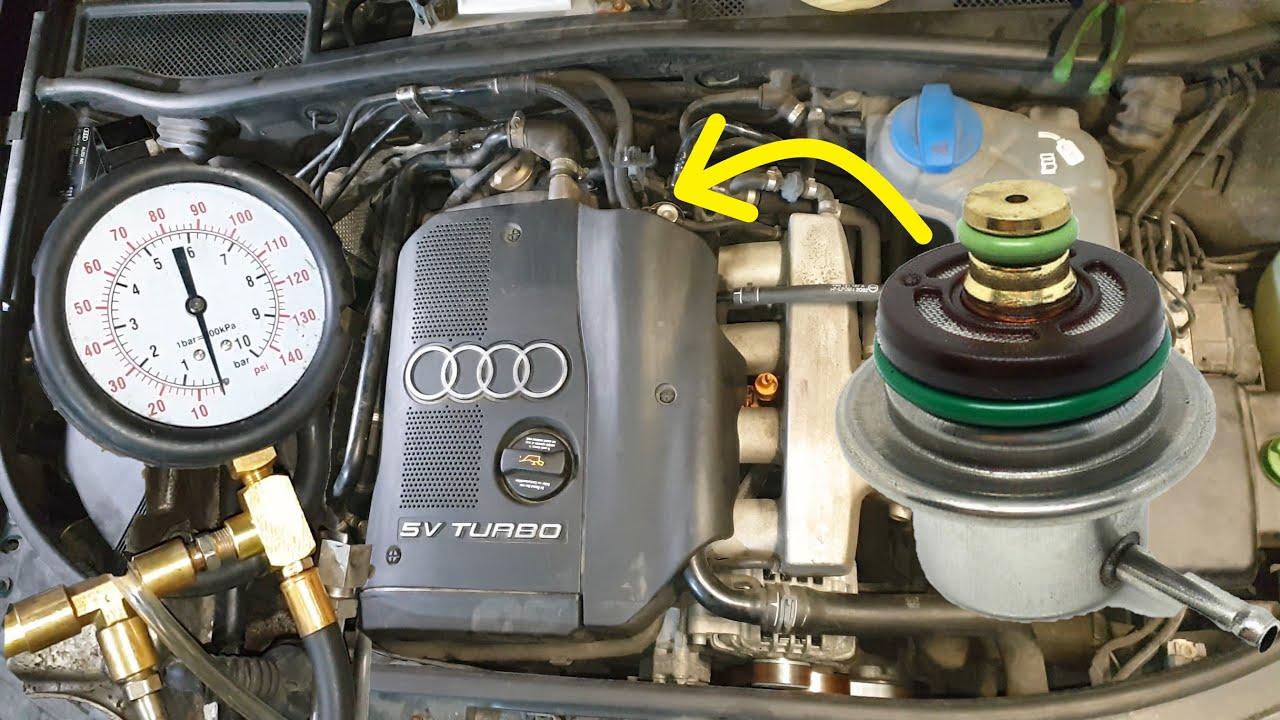 Замена / Устранение неисправностей регулятора давления топлива Audi A6 C5 1.8 T
