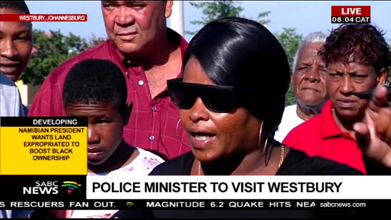 Westbury community gathers ahead of Minister Cele’s arrival