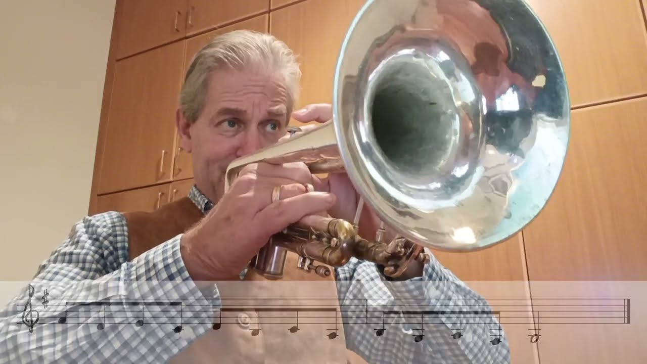 G major scale Exercise for Trumpet - fast