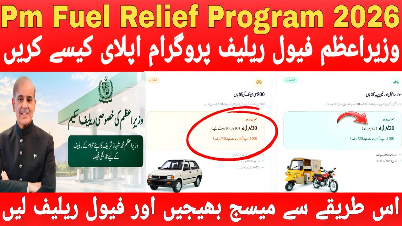 Pm Fuel Relief Program 2026 Apply Karne Ka Tarika | 9771 Per Message Karne ka Tarika | Fuel Relief 