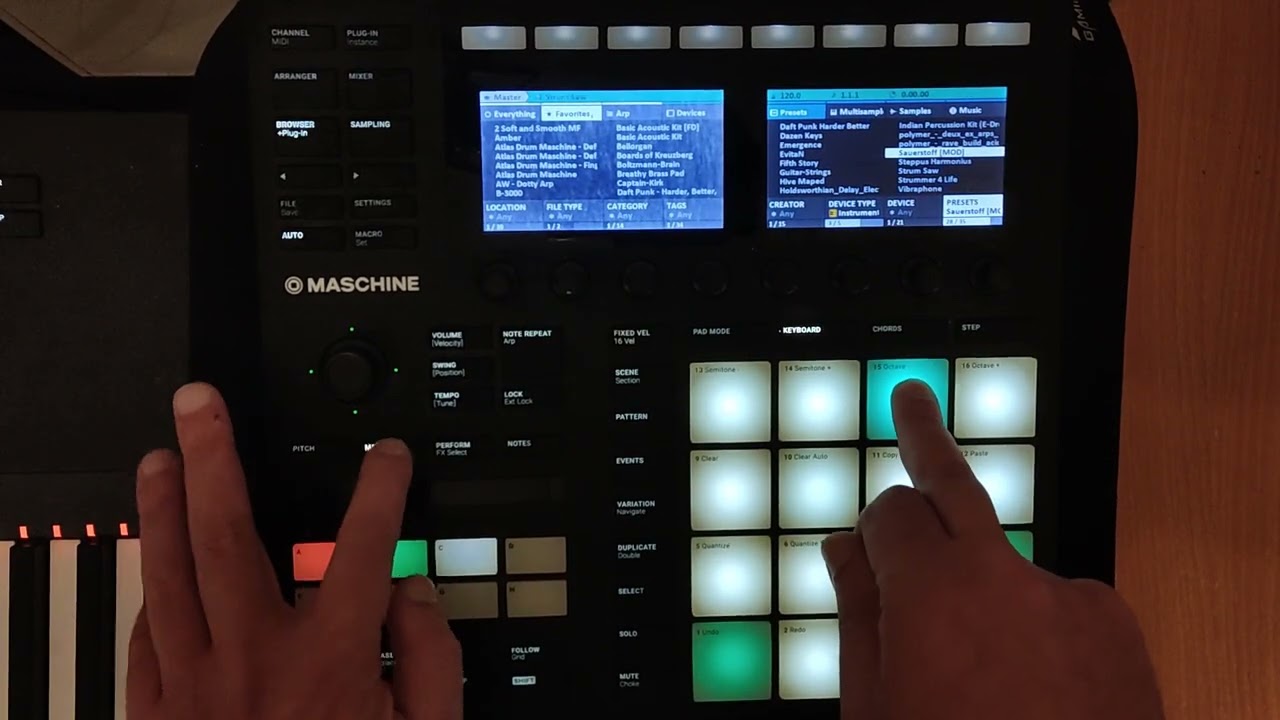 Bitwings - Bitwig Studio Maschine MK3 controller extension demo, development footage