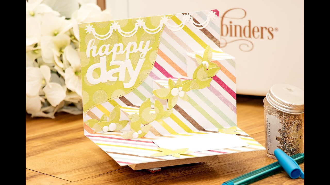 Happy Day Pop Up Card from Spellbinders Party Collection