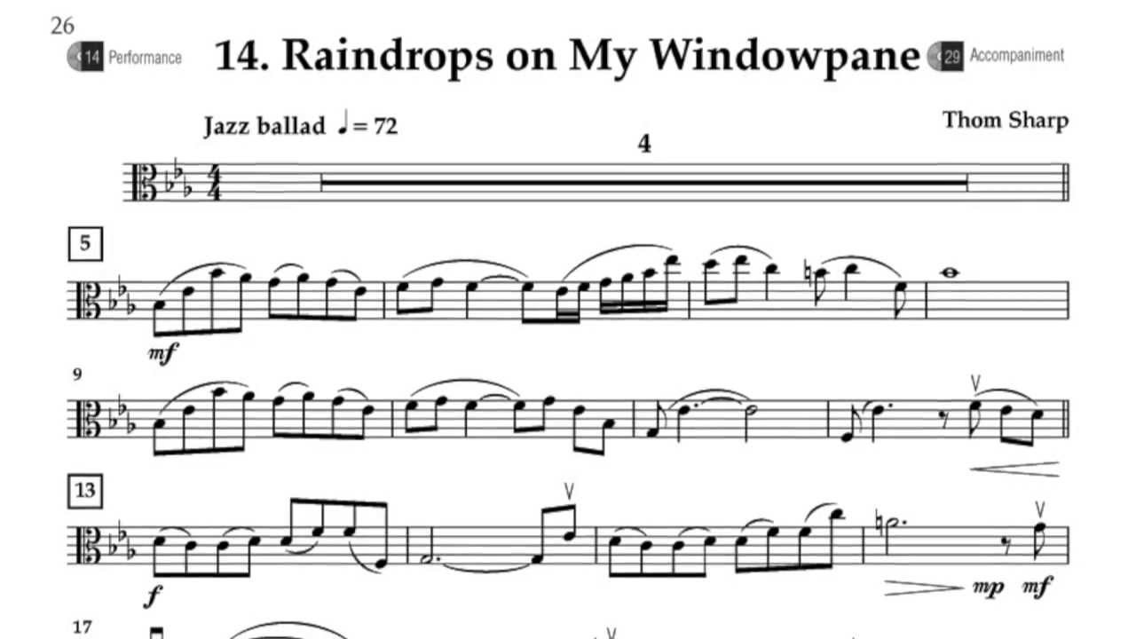 Developing Virtuosity - Viola Book 3: 14. Raindrops on My Windowpane