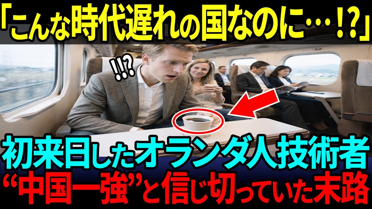 【海外の反応】「日本は遅れてるのに…」と嘲笑し、中国が世界一と信じて疑わないオランダ人技術者が初めて新幹線に乗った次の瞬間…