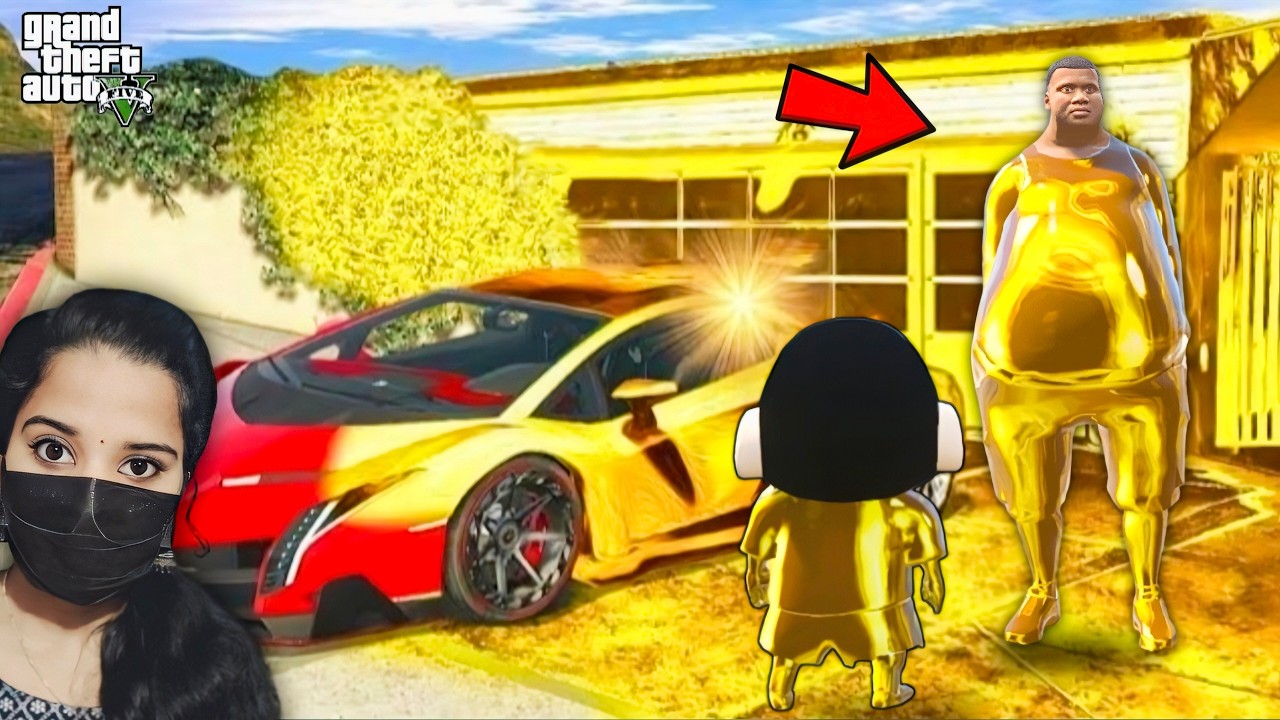 Whatever Shinchan Touch Turns Into Gold With Franklin In GTA 5