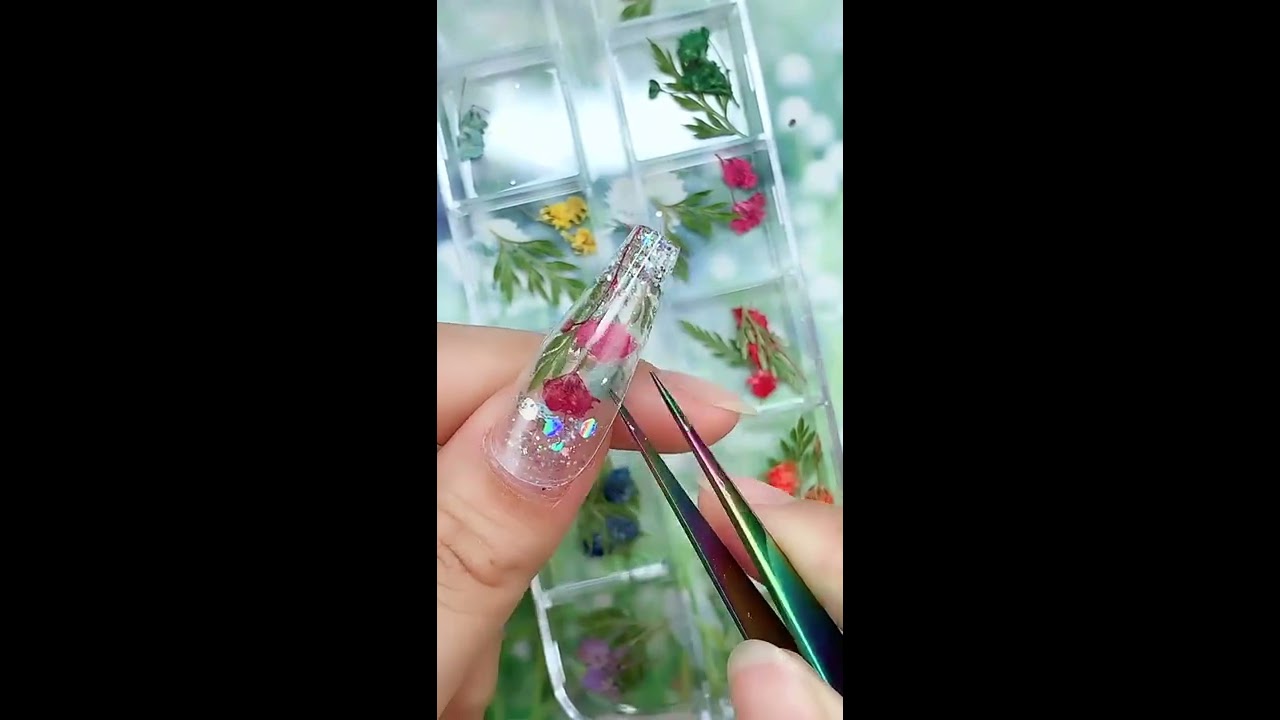 RWTT NAILS 12Grids Natural Dried Flowers Set