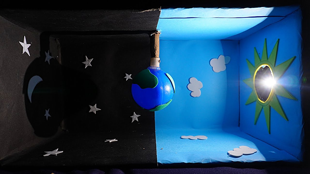 Earth Day And Night Working Model | School Project For Students | Science Exhibition Working Model