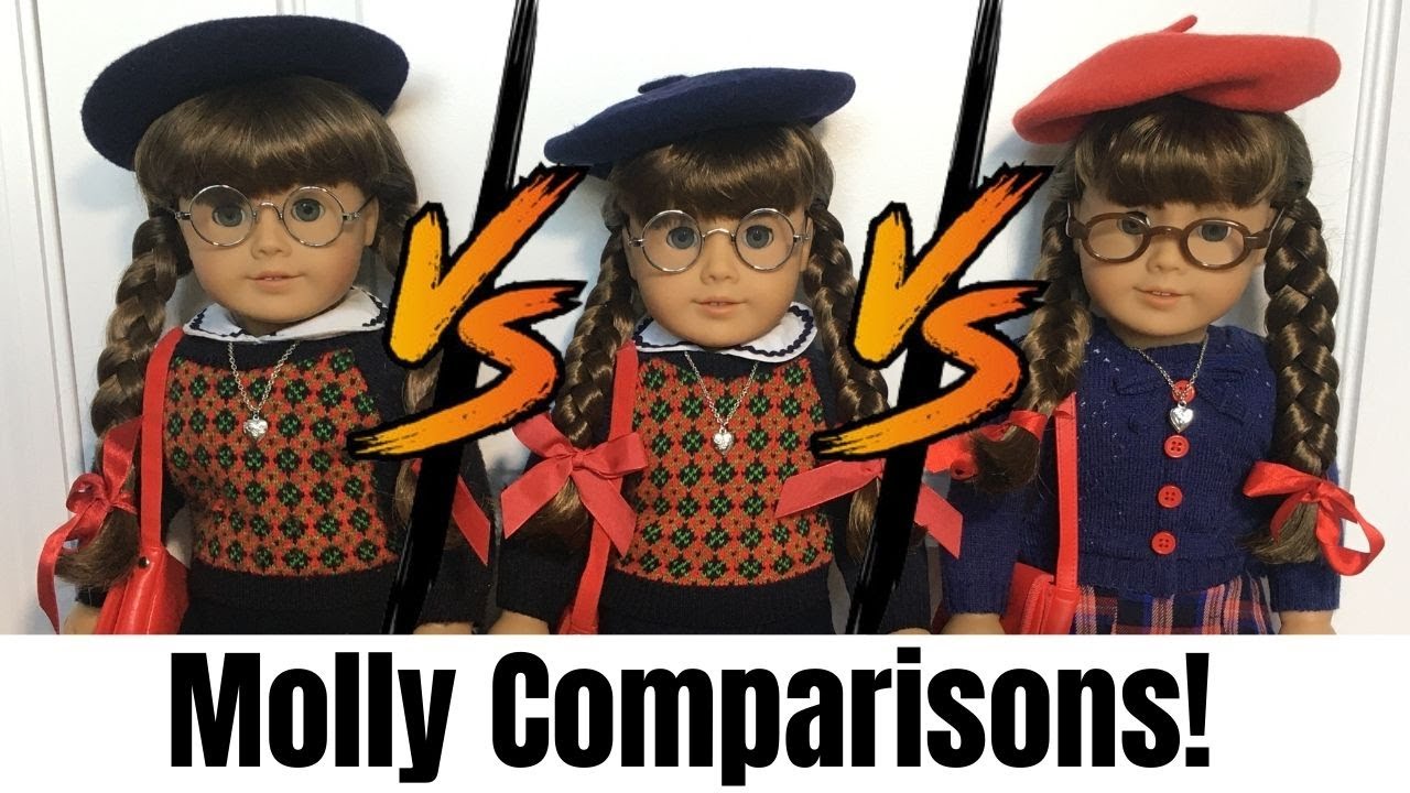 35th Anniversary Molly Comparison! ~BeForever Molly,  Historical Molly (American Girl)