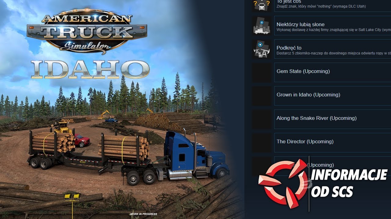 ATS INFO: Idaho DLC wood industry + achievements
