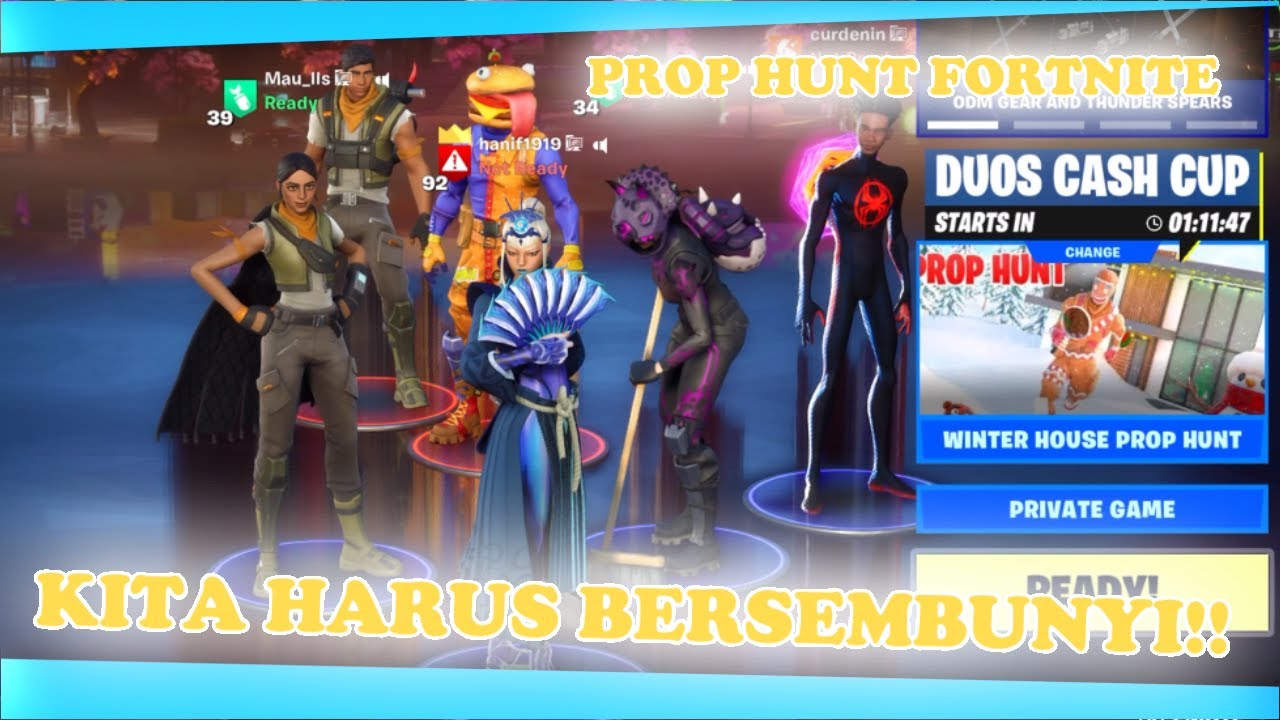 Main Prop Hunt Bareng Temen Fortnite Indonesia!!
