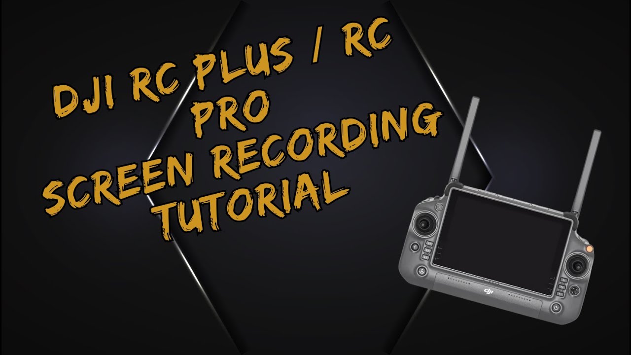 How to screen record on your DJi RC Plus or Pro Remote