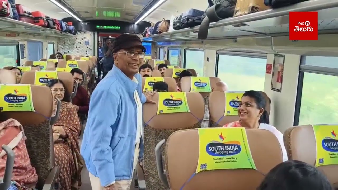 గుంటూరు నుండి తిరుపతికి వందే భారత్ ట్రైన్ లో ప్రయాణించిన ఆంధ్ర ప్రదేశ్ పర్యాటక శాఖ మంత్రి రోజా