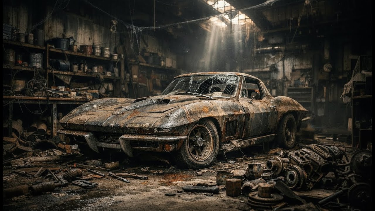 ASMR Car Restoration Full Rebuild of Chevrolet Corvette Stingray from Abandoned Condition to Looking