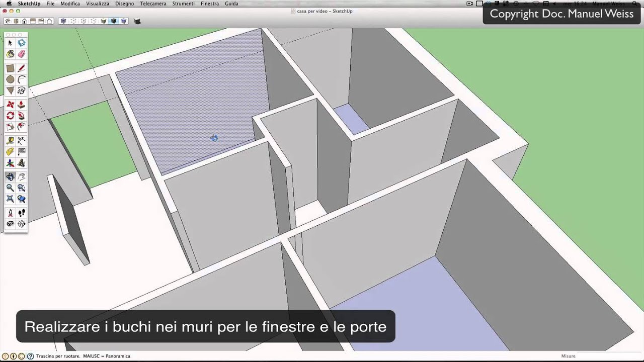 Tutorial SketchUp - Video 02 casa   piano terra