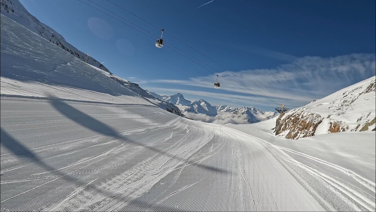 Snowboarding in Alpe d'Huez: Deversoir and Dahut