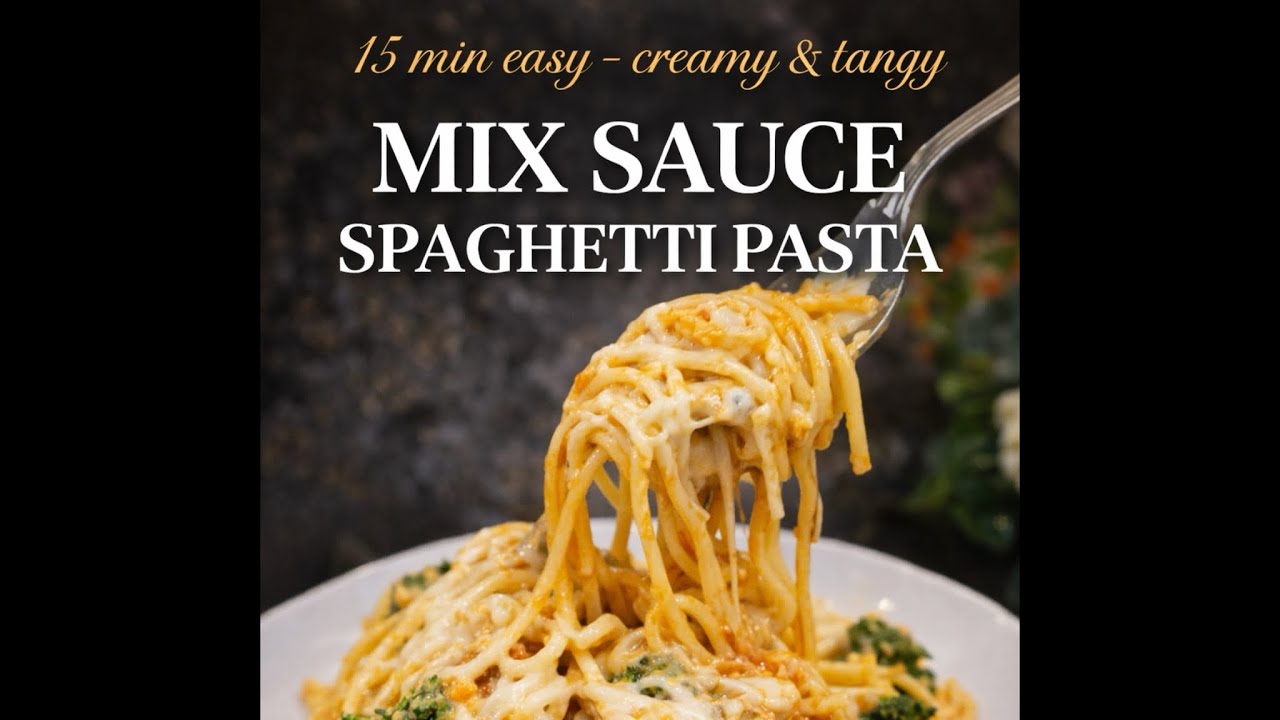 “Red + White = Perfect Mix Sauce Spaghetti Pasta 😍 | Restaurant Style Taste at Home! 