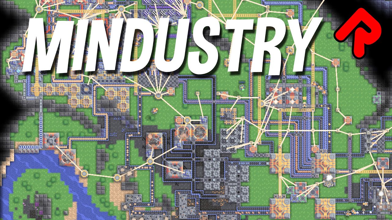 MINDUSTRY gameplay: Excellent Lo-Fi Factorio Game Now on Steam! (PC)