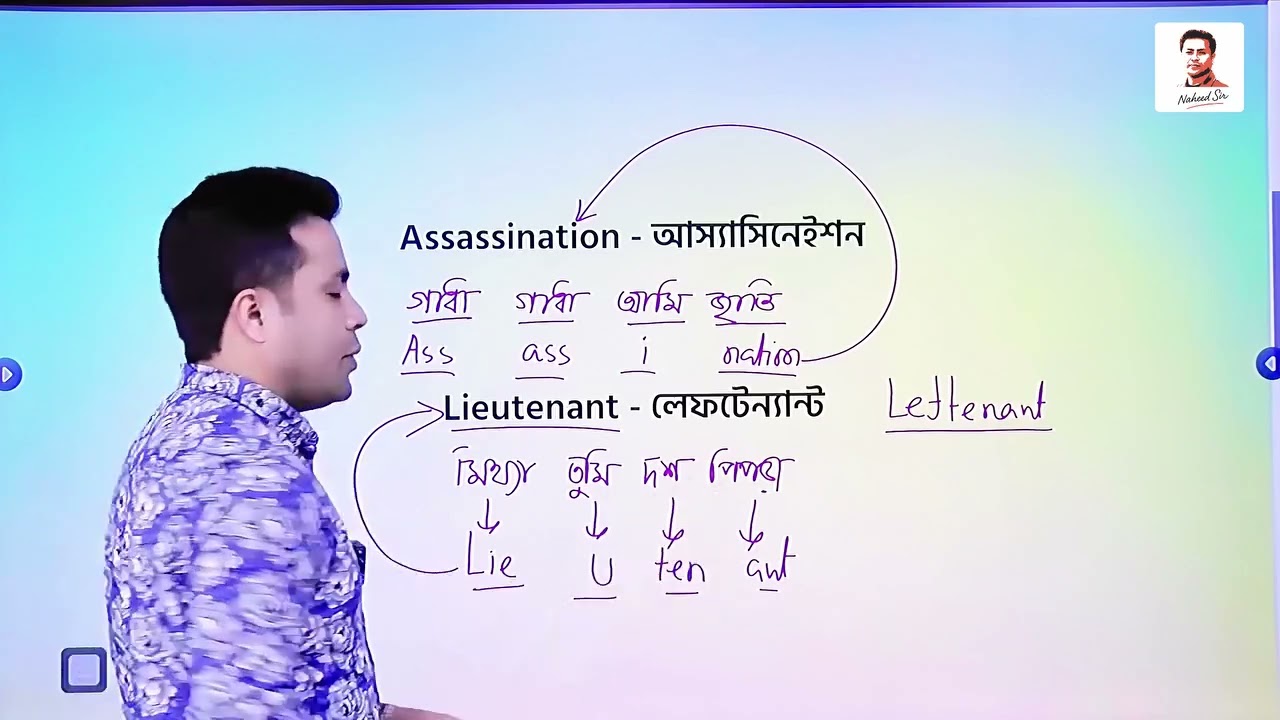 নাহিদ স্যারের Spelling Technique | Naheed Sir