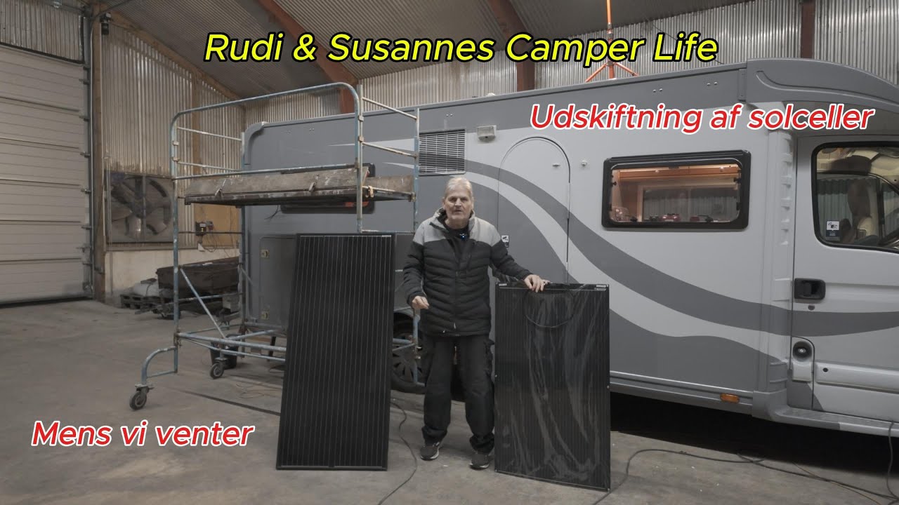 Vi Skifter til lettere flexible Solceller inden vores næste Autocamper tur her i februar 2026 😁