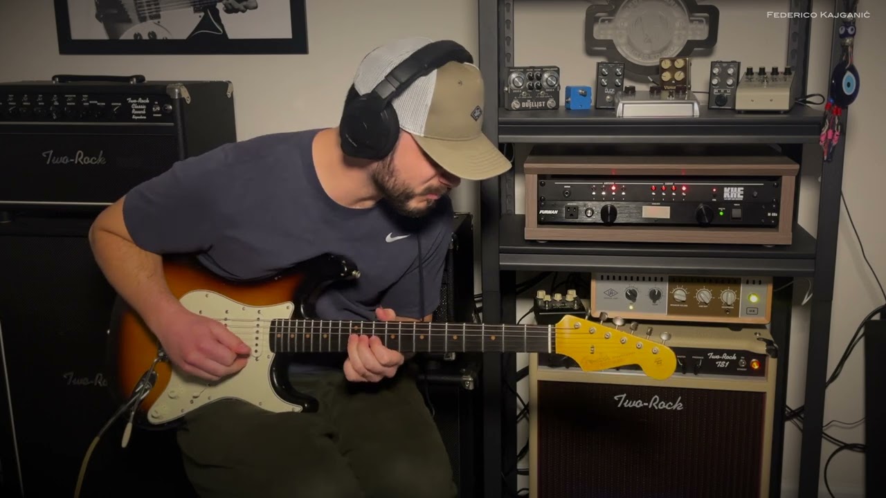 Slow Blues with JM Rolph pickups, Golden Horse, Kingtone Soloist and Two Rock TS1