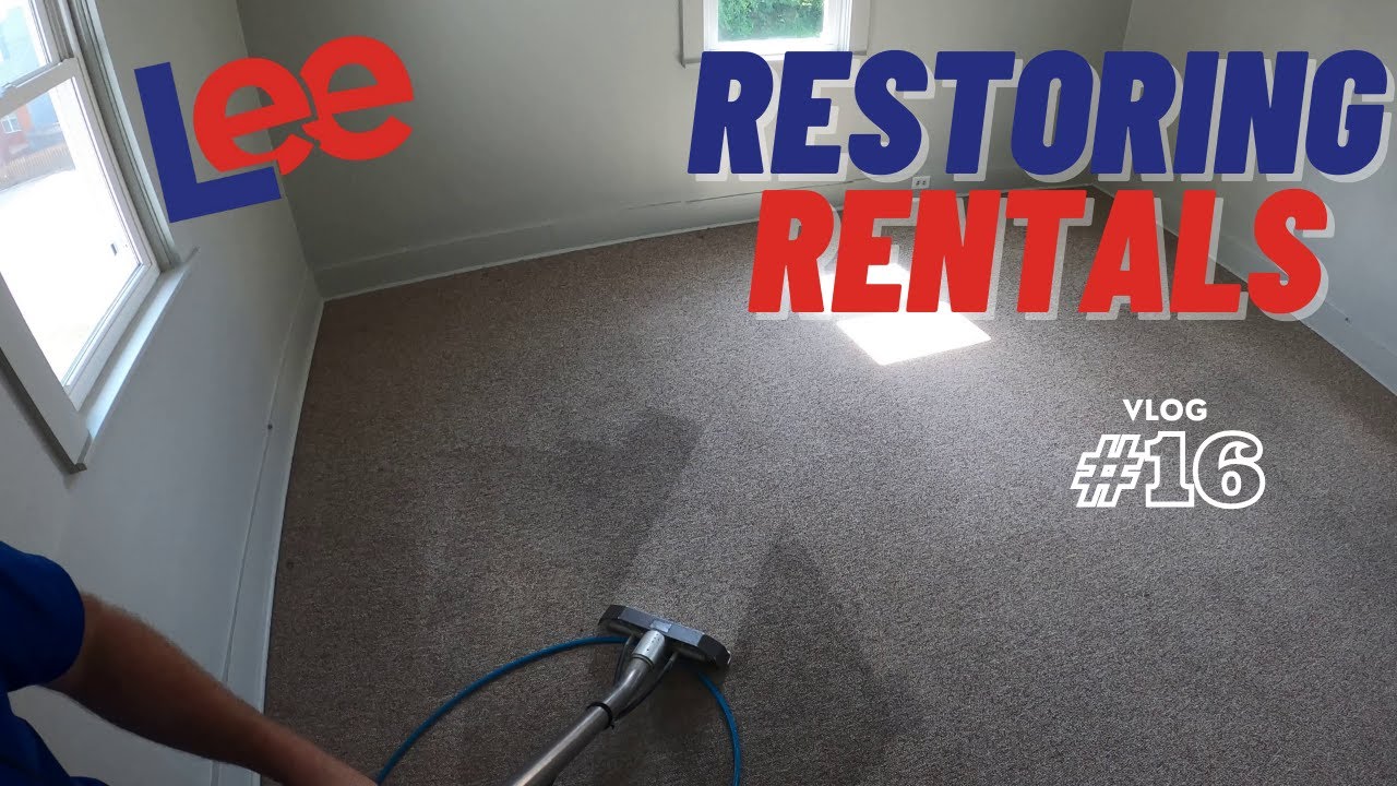 Restored Dirty Rental Carpet|| Lee Carpet Cleaning Vlog #16