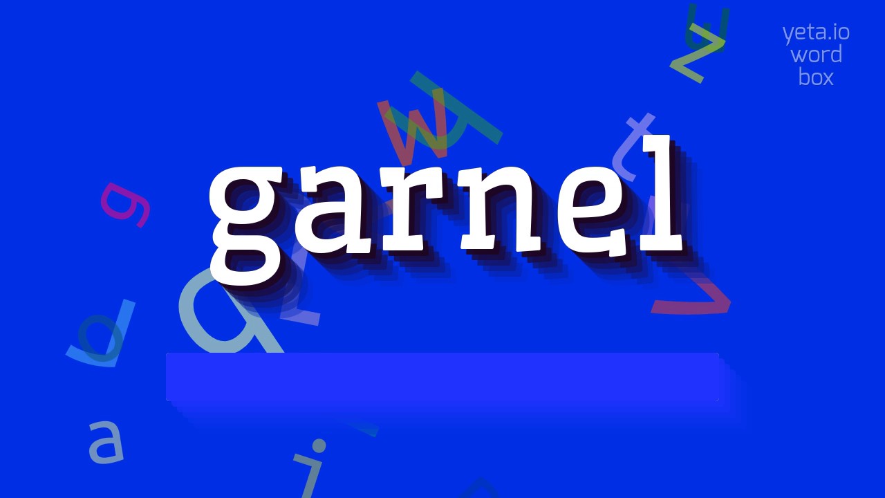 JAK WYm&oacute;wić GARNEL?  #garnel (HOW TO PRONOUNCE GARNEL? #garnel)