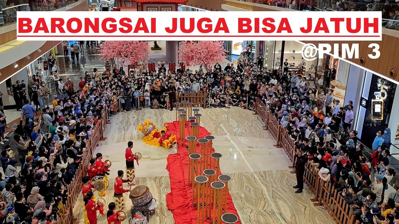 #BARONGSAI TONGGAK JATUH di PIM 3 ‼️ [PONDOK INDAH MALL] #BARONGSAI2023 #imlek2023