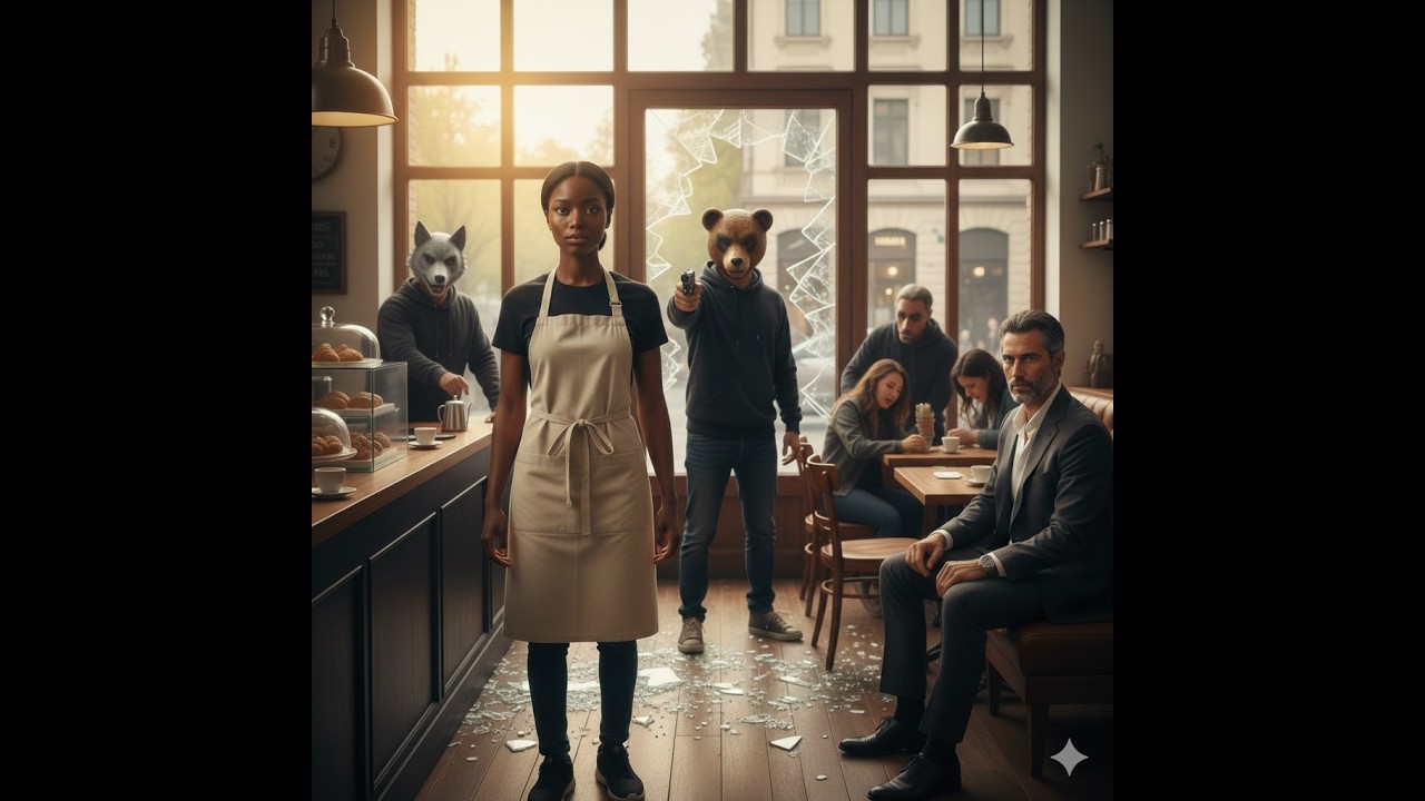The black waitress didn't flinch doing the robbery now the Korean Mafia boss noticed it.