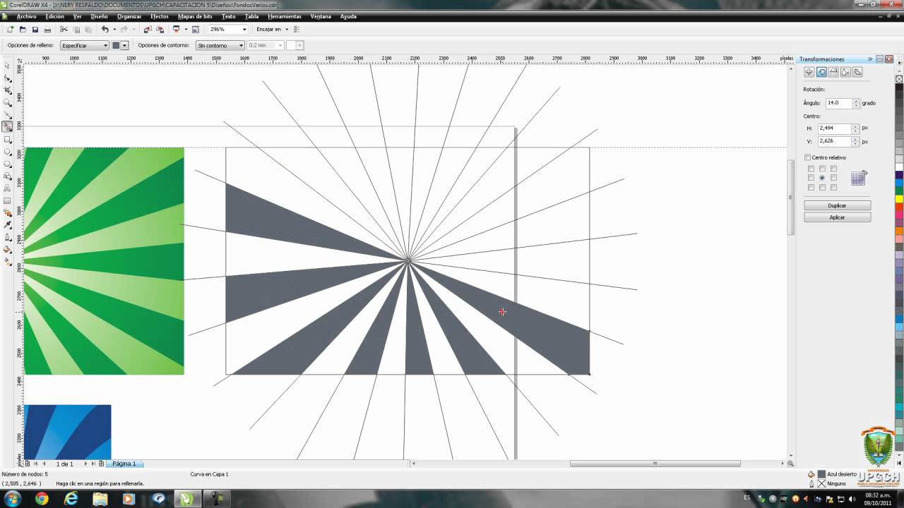 13 CorelDraw X4 - Fondos Parte 1