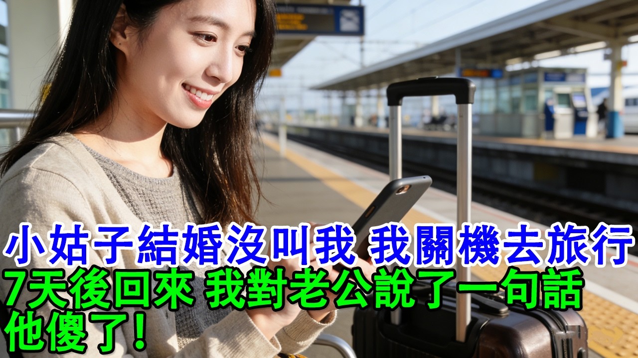 【完結爽文】小姑子結婚全家沒叫我，我關機去旅行7天後回來丈夫心虛：我妹嫁妝差200萬，我把女兒的教育基金和咱家存款先取了，我對他說了一句話 他傻了！#婆媳 #家庭 #婚姻 #情感 #情感故事 #故事