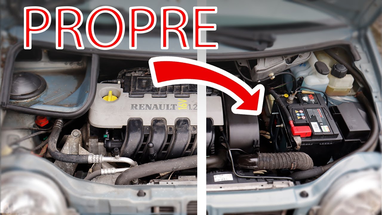 Comment nettoyer facilement son moteur de Twingo