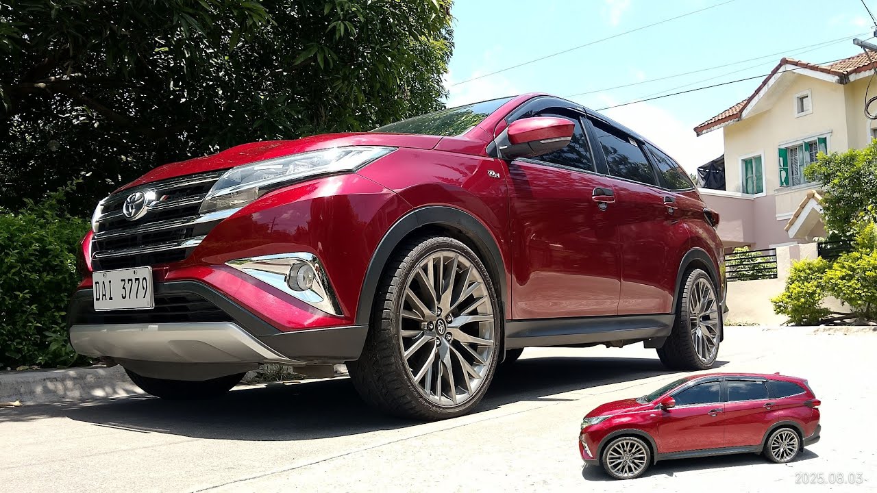 Toyota Rush 2018 on 20inch wheels and L&T springs by autoboys. 