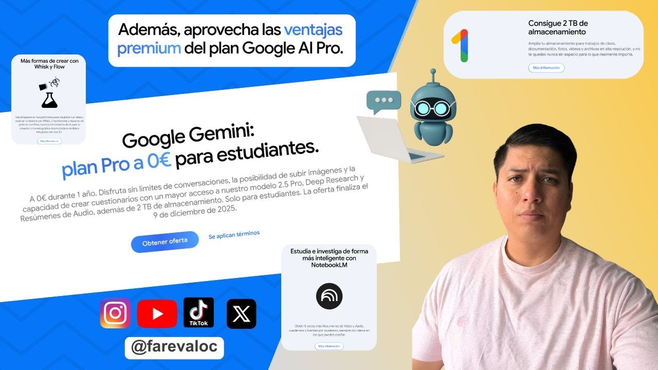 Activa Google Gemini PRO GRATIS por 1 Año (para Estudiantes y Docentes) | Tutorial Paso a Paso