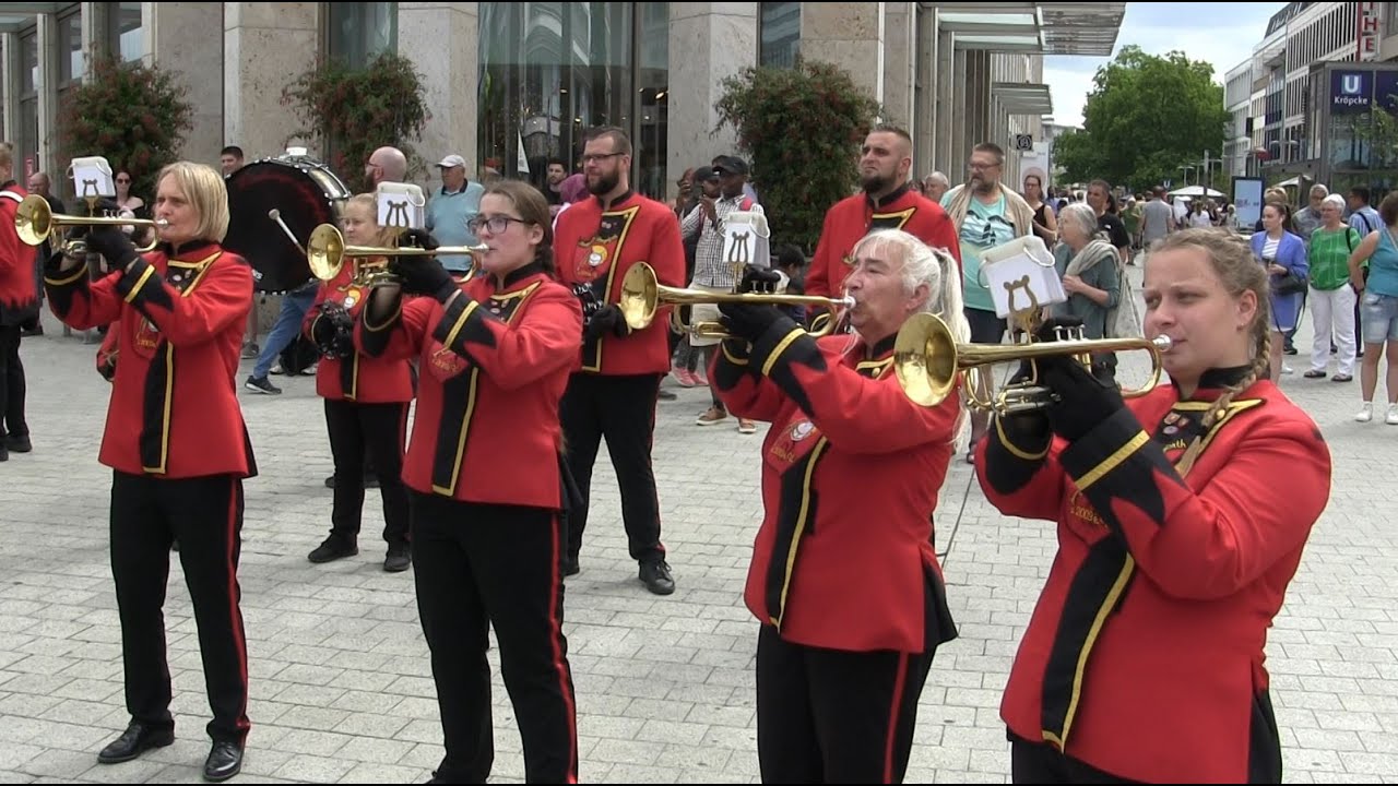 Musikcorps Langenforth - Cotton Eye Joe (Rednex) Kröpcke Hannover (Bruchmeister Aktion) 28.6.2025 /2