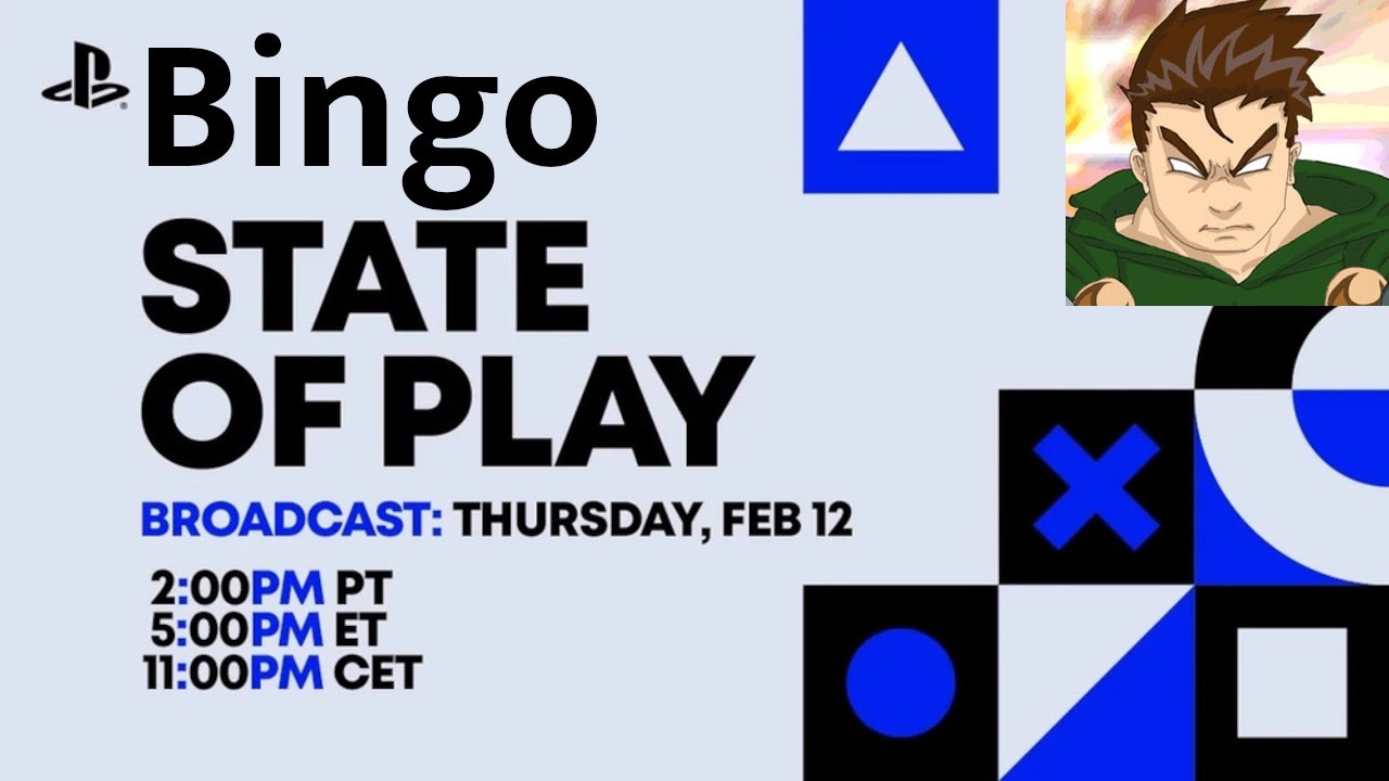 Sony State of Play Bingo (February 2026)
