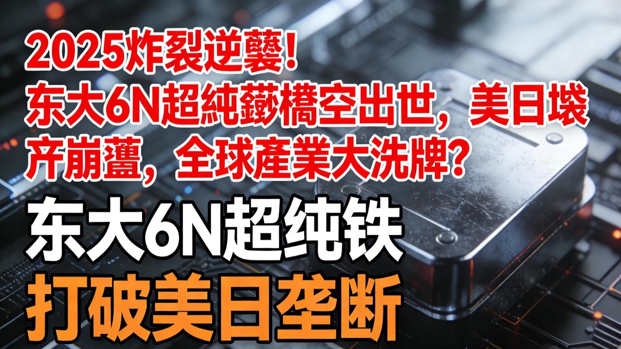 2025炸裂逆襲！东大6N超純鐵橫空出世，美日壟斷崩潰，全球產業大洗牌？#中國超純鐵#技術突破#打破壟斷#中國製造#高端材料#芯片產業#航空航天#新能源汽車#特高壓#中美科技博弈#2025技術逆襲