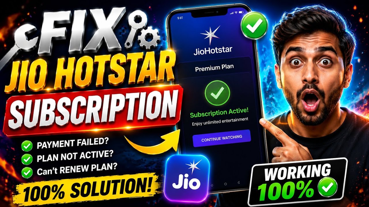 How To Fix Jio Hotstar Subscription Issue 2026 (Easy Solutions & Working Methods)