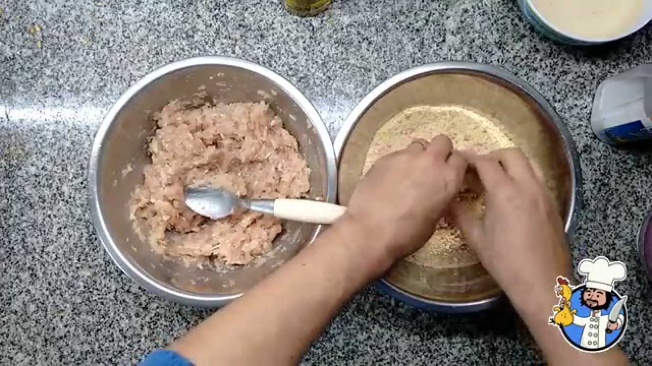 Receta Medallones de pollo con ensalada cesar