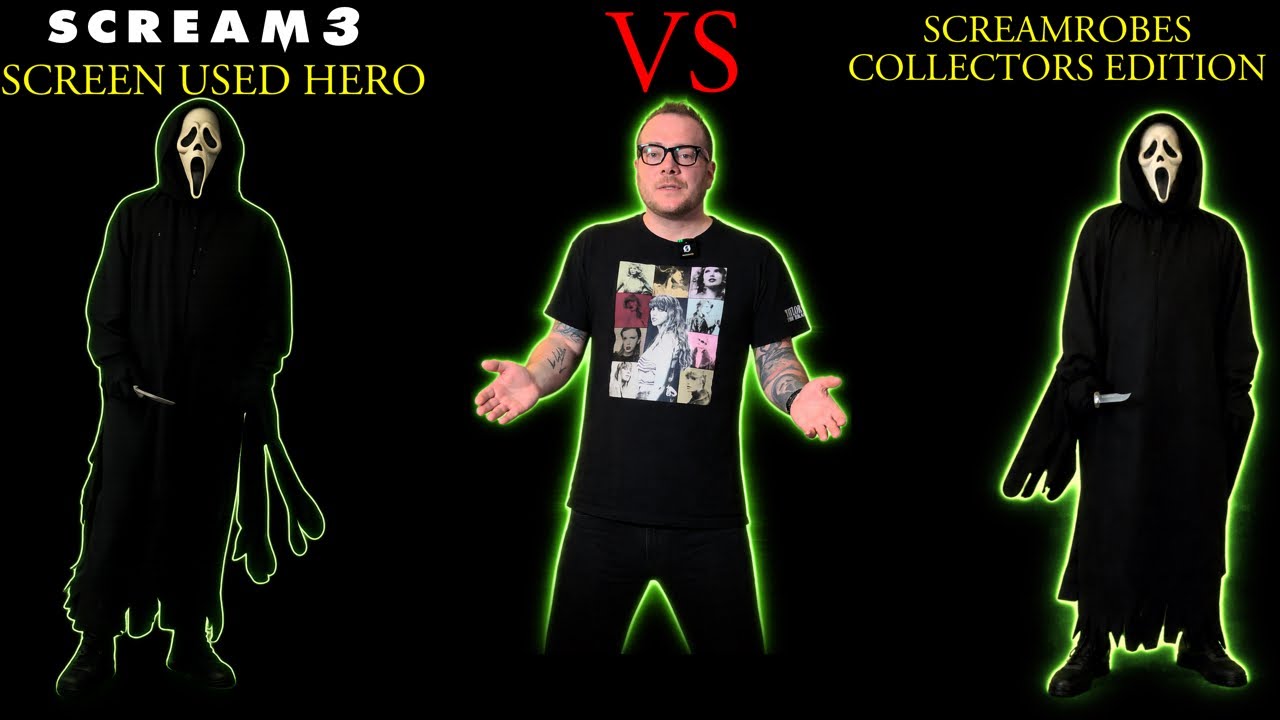 SCREAMROBES COLLECTORS EDITION ROBE VS SCREAN USED HERO SCREAM 3 GHOST FACE ROBE!!!