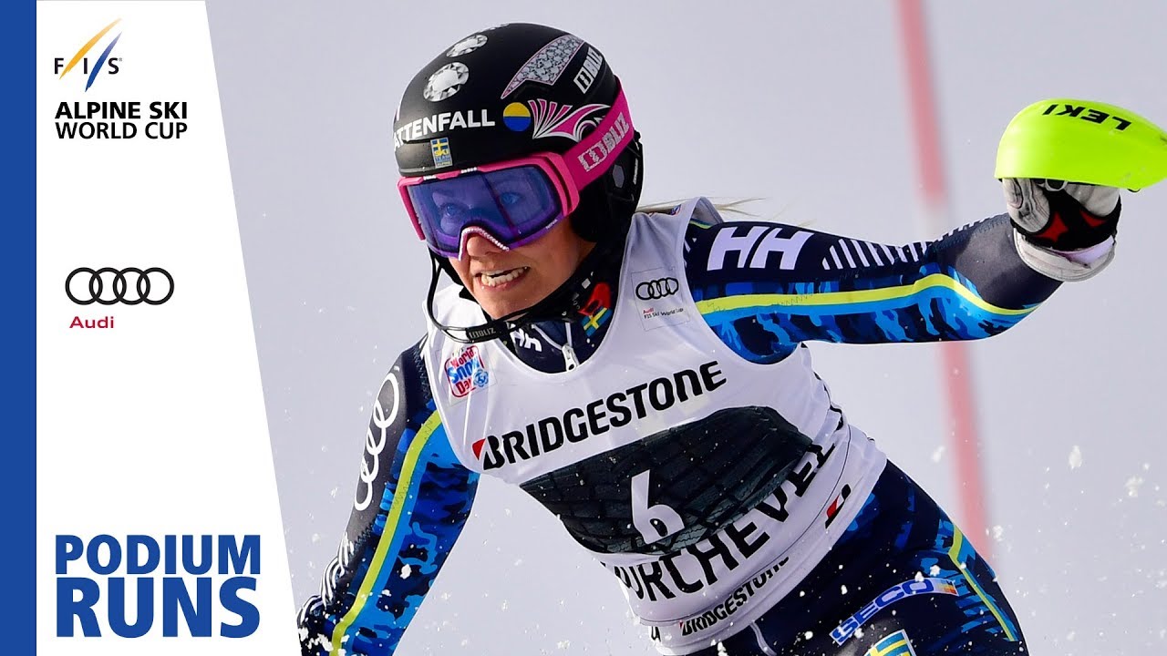 Frida Hansdotter | Ladies' Slalom | Courchevel | 3rd place | FIS Alpine